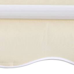 Berkfield Home Folding Awning Manual Operated 300 cm Cream in Beige - thumbnail 5