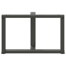 Berkfield Home Coffee Table Legs T-Shaped¬†2 pcs Anthracite 60x25x(42-43) cm Steel in Black - thumbnail 6
