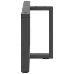 Berkfield Home Coffee Table Legs T-Shaped¬†2 pcs Anthracite 60x25x(42-43) cm Steel in Black - thumbnail 5