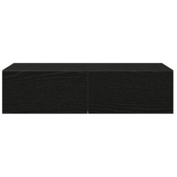Berkfield Home Wall Shelf with Drawers Black 60x26.5x15 cm Engineered Wood - thumbnail 4