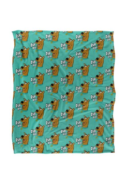 Warner Brothers Scooby Doo Officially Licensed Silky Touch Super Soft Throw Blanket 152 x 127 cm in White - image 1