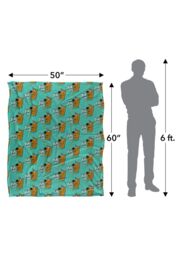 Warner Brothers Scooby Doo Officially Licensed Silky Touch Super Soft Throw Blanket 152 x 127 cm in White - thumbnail 5