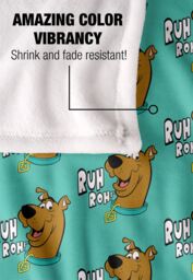 Warner Brothers Scooby Doo Officially Licensed Silky Touch Super Soft Throw Blanket 152 x 127 cm in White - thumbnail 4