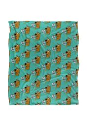 Warner Brothers Scooby Doo Officially Licensed Silky Touch Super Soft Throw Blanket 152 x 127 cm in White - thumbnail 1