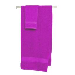 Jassz Beach Bath Plain Sheet Towel 100cm X 180cm (350 GSM) in Fuchsia - Size: 100 cm X 180 cm - thumbnail 2