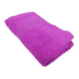 Jassz Beach Bath Plain Sheet Towel 100cm X 180cm (350 GSM) in Fuchsia - Size: 100 cm X 180 cm - thumbnail 1