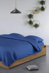 Panda London 100% Bamboo Complete Bedding Set in Navy - Size: Single - thumbnail 5