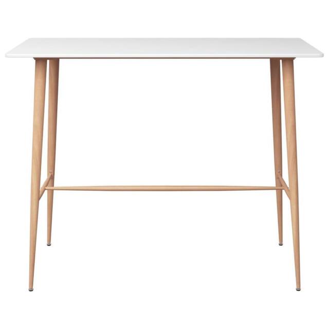 Berkfield Home Bar Table White 120x60x105 cm - Size: 120 x 60 x 105 cm - image 1