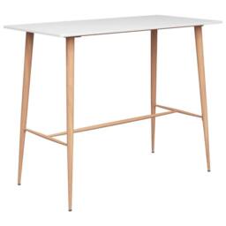 Berkfield Home Bar Table White 120x60x105 cm - Size: 120 x 60 x 105 cm - thumbnail 2