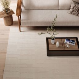 Kukoon Cream Beige Neutral Tone Tufted Pile Area Rug in Light Beige - Size: 80 cm x 150 cm - thumbnail 3