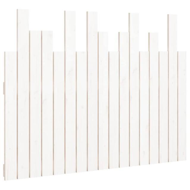 Berkfield Home Wall Headboard White 108x3x80 cm Solid Wood Pine - Size: 108 x 3 x 80 cm - image 1