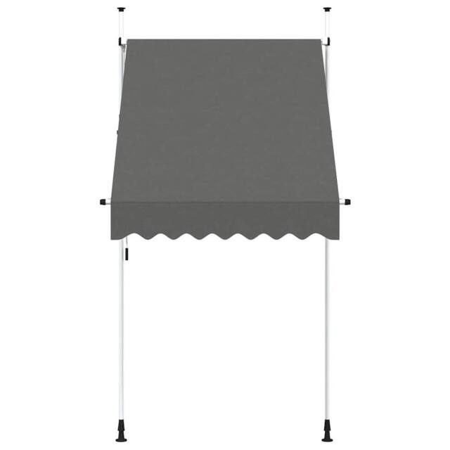 Berkfield Home Manual Retractable Awning 150 cm Anthracite in Dark Grey - image 1