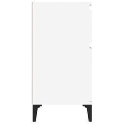 Berkfield Home Elegant Bedside Cabinet White 40x35x70 cm - Size: 40 x 35 x 70 cm - thumbnail 7