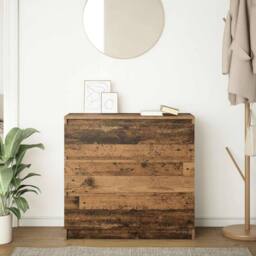 Berkfield Home Sideboard Old Wood 80x35x76 cm Engineered Wood in Brown - Size: 80 x 35 x 76 cm - thumbnail 3