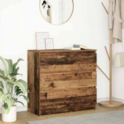 Berkfield Home Sideboard Old Wood 80x35x76 cm Engineered Wood in Brown - Size: 80 x 35 x 76 cm - thumbnail 2
