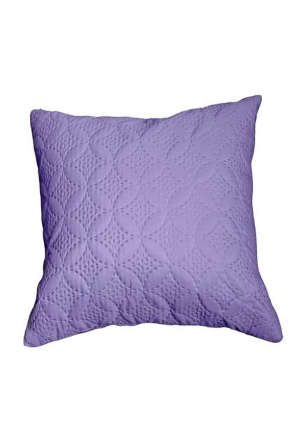 Homescapes Ultrasonic Quilted Embossed Cushion Cover in Mauve - Size: 50 cm x 75 cm - image 1
