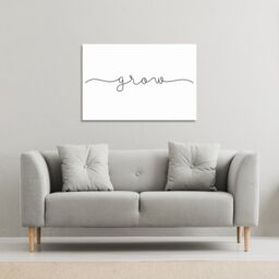 Benjamin Tate Design Text Glow (Canvas Print) / 77 x 51 x 4cm in Natural - Size: 77 x 51 x 4 cm - thumbnail 1