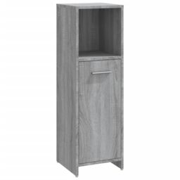 Berkfield Home Bathroom Cabinet Grey Sonoma 30x30x95 cm Engineered Wood - Size: 30 x 30 x 95 cm - thumbnail 2