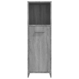 Berkfield Home Bathroom Cabinet Grey Sonoma 30x30x95 cm Engineered Wood - Size: 30 x 30 x 95 cm - thumbnail 6