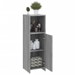 Berkfield Home Bathroom Cabinet Grey Sonoma 30x30x95 cm Engineered Wood - Size: 30 x 30 x 95 cm - thumbnail 5