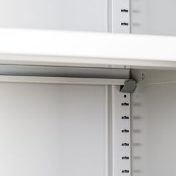 tectake Filing Cabinet Set - 5 height-adjustable shelves, lockable doors in Grey - Size: 2 Pack - thumbnail 7