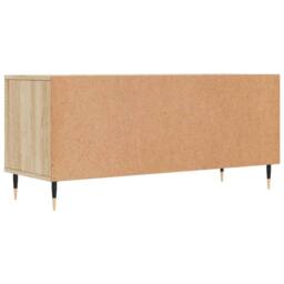 Berkfield Home TV Cabinet Sonoma Oak 100x34.5x44.5 cm Engineered Wood in Brown - thumbnail 8