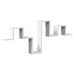 Berkfield Home Wall Shelf White 104.5x10x43 cm Engineered Wood - thumbnail 2
