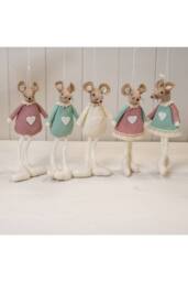 KDMD Pink Fabric Hanging Mouse - thumbnail 2