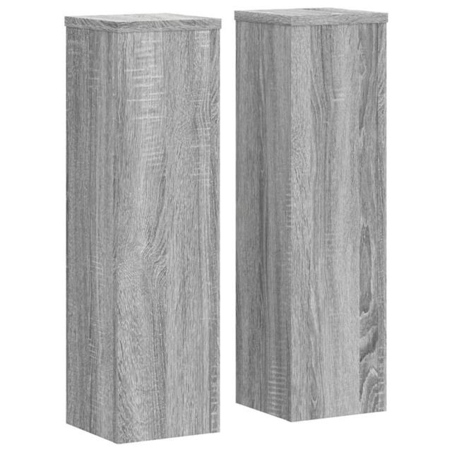 Berkfield Home Plant Stand 2pcs Grey Sonoma 17x17x60 cm Engineered Wood - Size: 17 x 17 x 60 cm - image 1