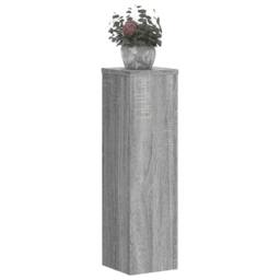 Berkfield Home Plant Stand 2pcs Grey Sonoma 17x17x60 cm Engineered Wood - Size: 17 x 17 x 60 cm - thumbnail 3