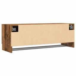 Berkfield Home Wardrobe Old Wood 100x32.5x35 cm Engineered Wood in Brown - thumbnail 6