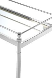 Orsina Elegant Mirrored Top Console Table, Captivating Silver Finished Hallway Table, Decorative Table, Center Table - thumbnail 4