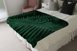 Benjamin Tate Design Plants background. Biophilia trend Designer Blanket in Natural - Size: 120 cm x 150 cm - thumbnail 4