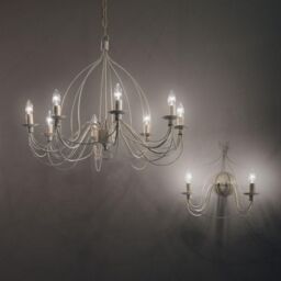 Netlighting Corte 2 Light Indoor Candle Wall Light Antique White E14 - thumbnail 2