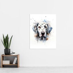 "Artery8 Wall Art Print Dalmatian Lovers Gift Watercolour Pet Portrait Painting Artwork Poster - Size: W24"" x H32""" - thumbnail 4