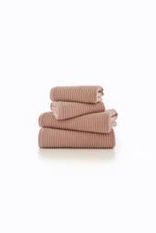 Deyongs Sereno Soft Textured Towel In 550GSM Pure Zerotwist Cotton in Pink - thumbnail 2
