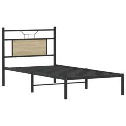 Berkfield Home Bed Frame without Mattress Sonoma Oak 80x200 cm Engineered Wood in Brown - thumbnail 5