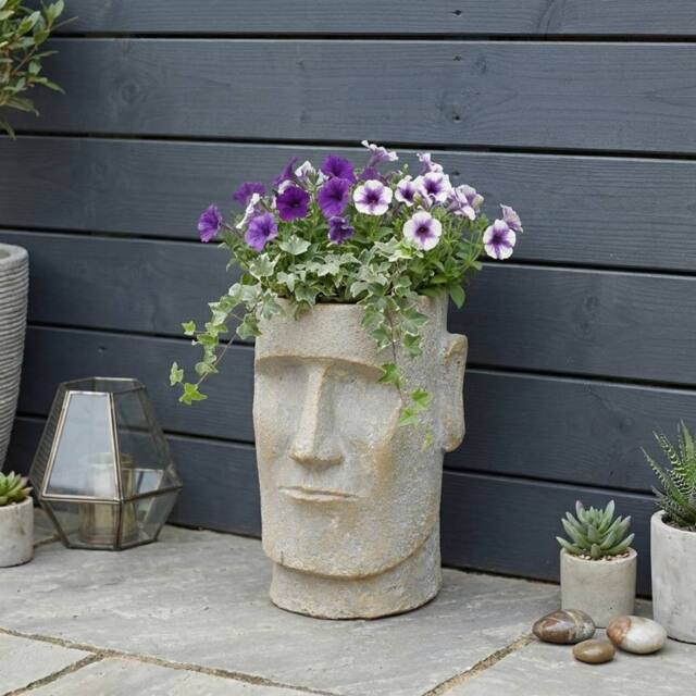 Garden Greatness Lunaria Easter Island Planter Pot - Size: 1 Pack - image 1