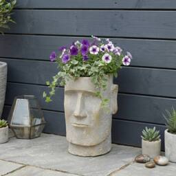 Garden Greatness Lunaria Easter Island Planter Pot - Size: 1 Pack - thumbnail 1