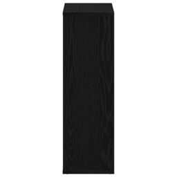 Berkfield Home Bookcase Black Oak 50x25x80 cm Engineered Wood - Size: 50 x 25 x 80 cm - thumbnail 6