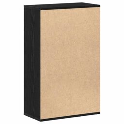 Berkfield Home Bookcase Black Oak 50x25x80 cm Engineered Wood - Size: 50 x 25 x 80 cm - thumbnail 7