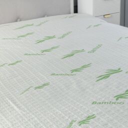 Snug City Bamboo Waterproof Mattress Protector Soft Touch 40CM Deep Pocket in Green - Size: Small Single