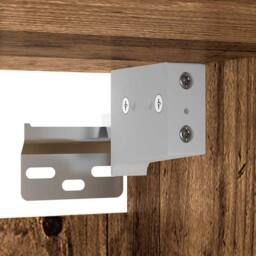 Berkfield Home Wall Mounted Cabinets 2 pcs Old Wood 69.5x34x90 cm Engineered Wood in Brown - thumbnail 9