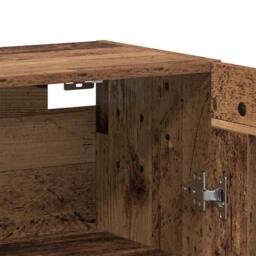 Berkfield Home Wall Mounted Cabinets 2 pcs Old Wood 69.5x34x90 cm Engineered Wood in Brown - thumbnail 8