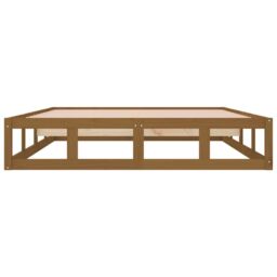 Berkfield Home Bed Frame Honey Brown 150x200 cm King Size Solid Wood - thumbnail 5