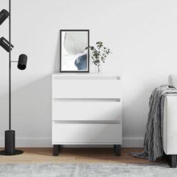 Berkfield Home Sideboard White 60x35x70 cm Engineered Wood - Size: 60 x 35 x 70 cm - thumbnail 1