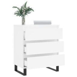 Berkfield Home Sideboard White 60x35x70 cm Engineered Wood - Size: 60 x 35 x 70 cm - thumbnail 4