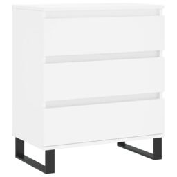 Berkfield Home Sideboard White 60x35x70 cm Engineered Wood - Size: 60 x 35 x 70 cm - thumbnail 2