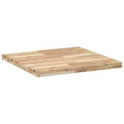 Berkfield Home Table Top Square 70x70x4 cm Solid Wood Acacia in Brown - Size: 70 x 70 x 4 cm - thumbnail 7