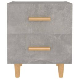 Berkfield Home Bed Cabinets 2 pcs Concrete Grey 40x35x47.5 cm - thumbnail 3